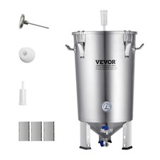 VEVOR Cuve de Brassage Domestique Ensemble Cuve Fermentation Bière en Inox 30 L