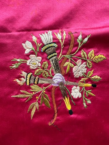 Soie fuchsia framboise - soie,