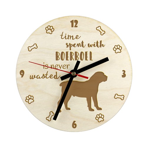 Boerboel horloge bois - horloge,