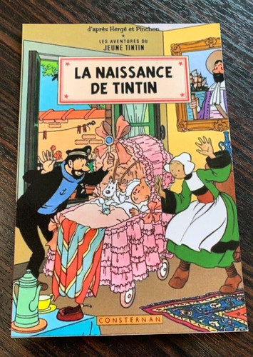 Carte postale 15x10 tintin - carte,
