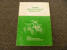 2004 2005 2006 2007 2008 Kymco Mongoose 250 Quad ATV Shop Service Repair Manual