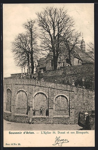 Cpa arlon eglise donat - l´eglise, st.
