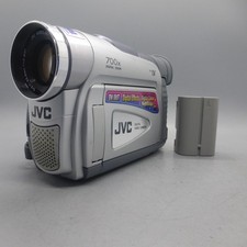 JVC GR-DF420 Handheld MiniDV Camcorder Silver Tested With Battery