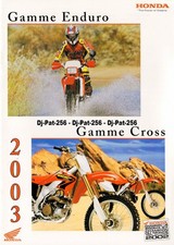 Brochure MOTO HONDA 2003 XR