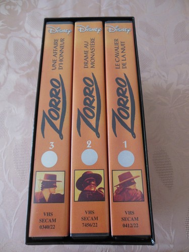 Vhs coffret zorro - coffret, de