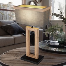 Lampe De Table En Bois Lampe