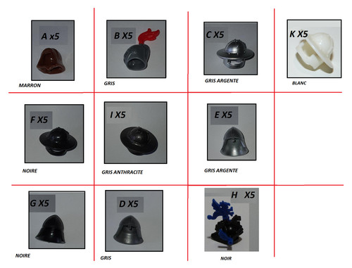 Lots casques chevalier - 5,