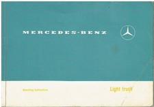 MERCEDES BENZ L206D & L306D VAN TRUCK ORIG 1971 INSTRUCTION & MAINTENANCE MANUAL