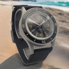 Men's Black '50 Fathoms' Divers Watch NH35 (SEIKO TMI) Automatic Movt 10atm. WR