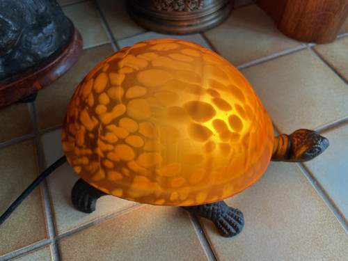 Lampe forme tortue - forme, pâte