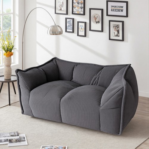 Corduroy bean bag chair comfy - bag,