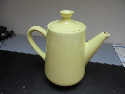 Cafetière céramique jaune - cafetière,