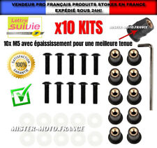 x10 Vis Kit de Fixation Bulle Moto Carénage Ecrou Yamaha Kawasaki Suzuki Honda+