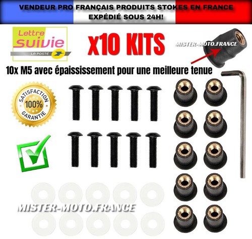 X10 vis kit fixation bulle - de,