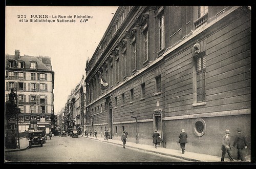 Cpa paris rue de richelieu - la,