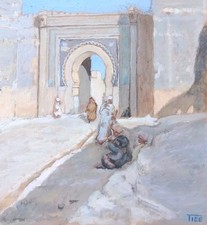 Maroc Gouache Animée Paysage