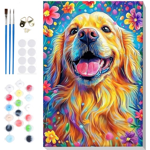 Peinture par numéro chien