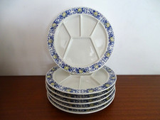 6 assiettes compartiments