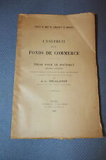 DELALANDE / L'usufruit d'un