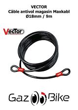 Cable antivol pour magasin deux roues VECTOR Maxkabl - Ø18mm / 9m
