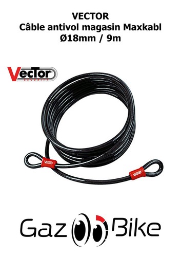 Cable antivol pour magasin