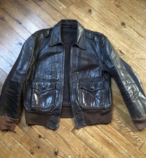 blouson cuir Cheval A2 Usa  vintage Années 40 50 Horsehide Jacket Post Ww2