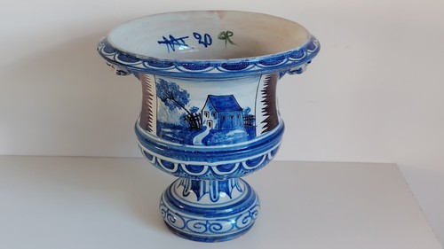 Cache pot faïence - faïence, nevers