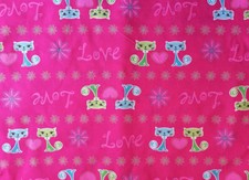 Coupon tissu patchwork rose