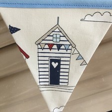 HUTTES DE PLAGE BLEUES TISSU