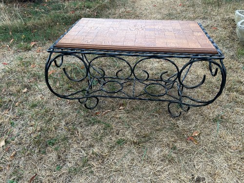 Table basse fer forgé - table,