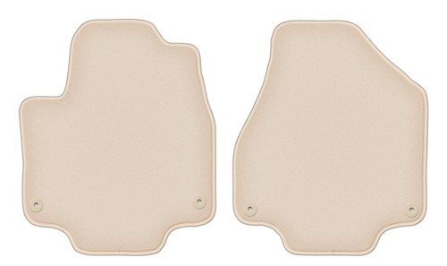 Tapis avant velours beige pour