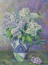 BOUQUET HORTENSIA Aquarelle