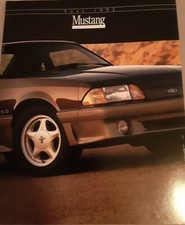 Catalogue brochure vente voiture Ford Mustang et GT 1992 16 pages - cabriolet