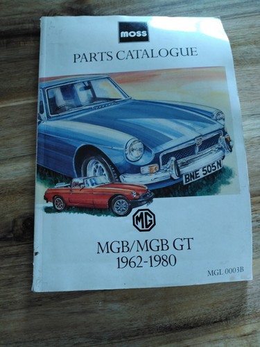 Parts catalogue moss mgb - parts, mgb/mgb