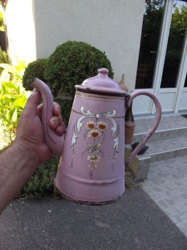 Ancienne cafetière tôle - cafetière, en