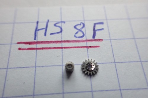 Pignon coulant et de - hs, 8f