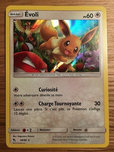 Carte pokémon holo evoli - carte,