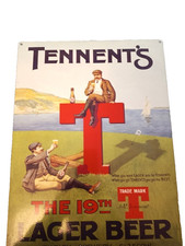 Plaque métal publicitaire