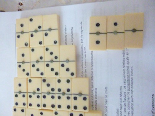 Ancien jeu dominos os - ancien,