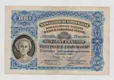Billet SUISSE,  100 Francs