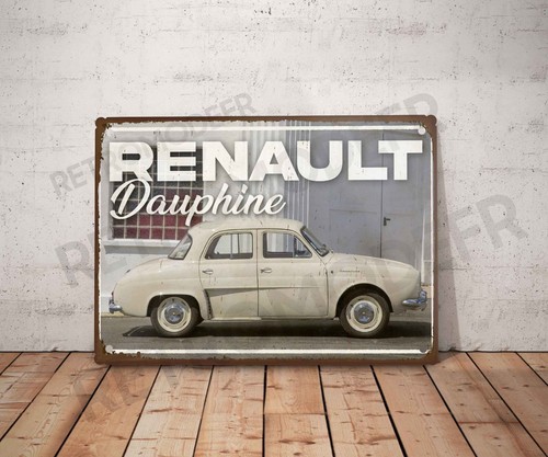 Plaque métal vintage renault