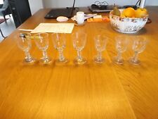 7 verres soufflés à cotes