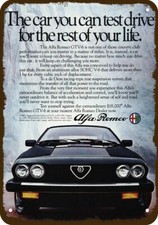 1983 ALFA ROMEO GTV-6 Car Vintage-Look DECORATIVE REPLICA METAL SIGN