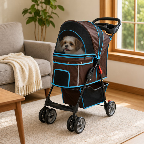 Small dog cat pet stroller - small,