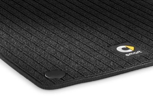 Tapis sol avant noir à - avant,