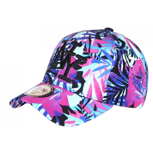 Casquette bleue rose - casquette,
