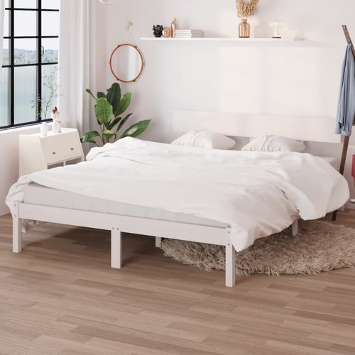 Cadre lit 180x200cm blanc - lit,
