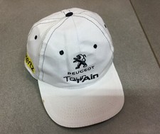 CAP WHITE BIKE CYCLING CAP TOUR DE L'AIN SPONSOR PEUGEOT BERNARD GROUP