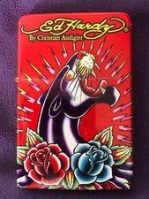 Vintage : Briquet géant ED HARDY - Christian Audigier - à essence - RARE