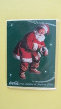 Christmas Tree Decoration Cardboard Santa Claus COCA COLA 9.3 x 6.8cm New in Bag